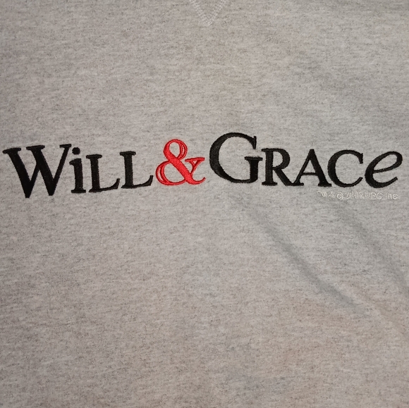 2002 Will & Grace NBC Experience Store Vintage Sweatshirt Y2K TV Show - Picture 2 of 6